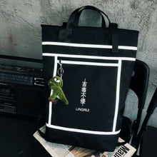 Load image into Gallery viewer, Backpack New Curved Edge Bucket  Fashion Trend Leisure Travel  Large Capacity Student Reflective Schoolbag
