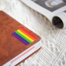 Load image into Gallery viewer, 2x500pcs Christmas Xmas Gay Valentine&#39;s Day Gay Pride Rainbow Sticker Square Rainbow Sticker tape
