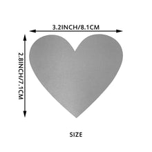 Load image into Gallery viewer, 2x500pcs Christmas Xmas Heart Silver Rose Gold Scratch Stickers Rub-on Transfers Paper Label tape
