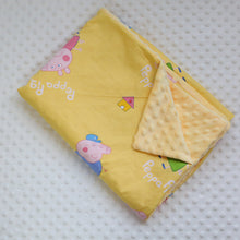Lade das Bild in den Galerie-Viewer, Children's Spring Blanket Cotton Double Layer Cover Blanket Air Conditioning Blanket Autumn and Winter Comfort Quilt Small Blanket

