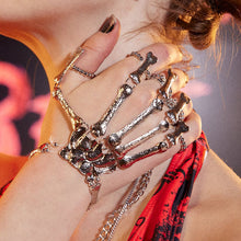 Lade das Bild in den Galerie-Viewer, 2x Halloween Xmas Christmas Gifts Decoration Ornament Bracelet  Skull Finger Bone Female
