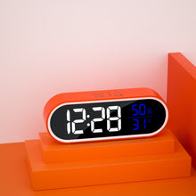 Load image into Gallery viewer, Smart Multi-Function Alarm Clock LED Display Black White Simple Digital Alarm Clock for Students

