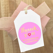Load image into Gallery viewer, 2x500pcs Xmas Christmas  Stickers Roll Label Peanut Candy Rose Red Pink and Bronze Thank You Gift
