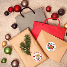 Load image into Gallery viewer, 2x500pcs Christmas Xmas Floral Merry Christmas Christmas Gift Sticker Decorative Label tape
