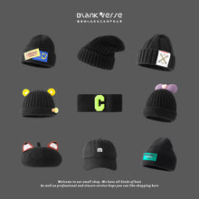 Load image into Gallery viewer, Warm Winter Knit Beanie Hats Couple Trend All-Matching Thickened Wool Women's Retro Leather Unisex
