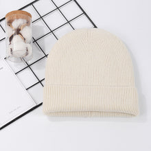 Lade das Bild in den Galerie-Viewer, Warm Winter Knit Beanie Hats Hat Women Korean Style Japanese Style Ins Style Cashmere Casual Woolen Yarn Unisex
