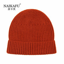 Load image into Gallery viewer, Warm Winter Knit Beanie Hats Autumn and Winter  European and American Men's Melon Skin Thermal Head Cover Women Unisex
