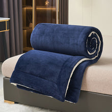 Load image into Gallery viewer, Double Layer Thick Lambskin Blanket Solid Color Composite Milk Flannel Blanket Coral Fleece Blanket
