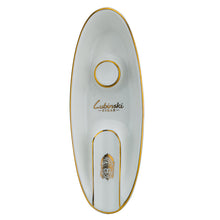 Load image into Gallery viewer, Ashtray Cigar  Ceramic Metal Stroke  Boat Type Art Cigar Ashtray
