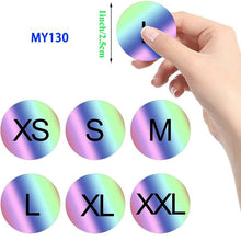 Load image into Gallery viewer, 2x500pcs Christmas Xmas Clothes Shoes and Hats Socks S M L XL XXL XXXL Laser Size Label Sticker tape

