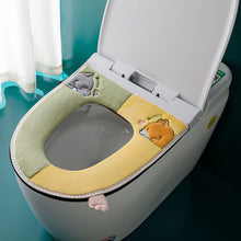 Load image into Gallery viewer, 3pcs Toilet Seat Cover Pads Household Waterproof     Universal Zipper  Washer Heater Band
