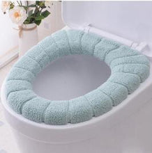 Load image into Gallery viewer, 3pcs Toilet Seat Cover Pads Cushion  Cushion Universal Plush    Autumn and Winter Warm and Cute Knitted
