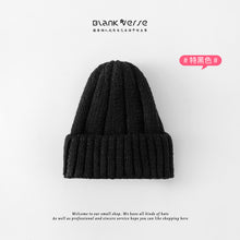 Load image into Gallery viewer, Warm Winter Knit Beanie Hats 2021 Korean Autumn and Winter  Light Board Strip Women Unisex
