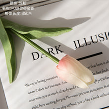 Load image into Gallery viewer, 3PCs Pu Mini Tulip Artificial Fake Flower Plants Home Decoration Wedding Bouquet
