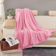 Load image into Gallery viewer, Blanket Solid Color Flannel Blanket Thickened Double-Sided Fleece Sheets Nap Blanket Coral Fleece Blanket
