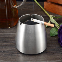 Load image into Gallery viewer, Ashtray KTV Stainless Steel Oversized  Simple Anti-Gray Fly Windproof Commercial Lettering Ashtray
