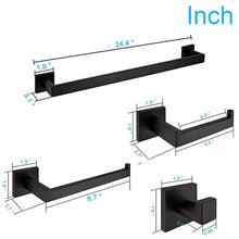 Lade das Bild in den Galerie-Viewer, 304 Stainless Steel Towel Rack Bathroom Roll Stand Toilet Tissue Rack Hardware Set
