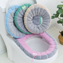 Load image into Gallery viewer, 3pcs Toilet Seat Cover Pads Cushion Household     Four Seasons Closestool Cushion Washable
