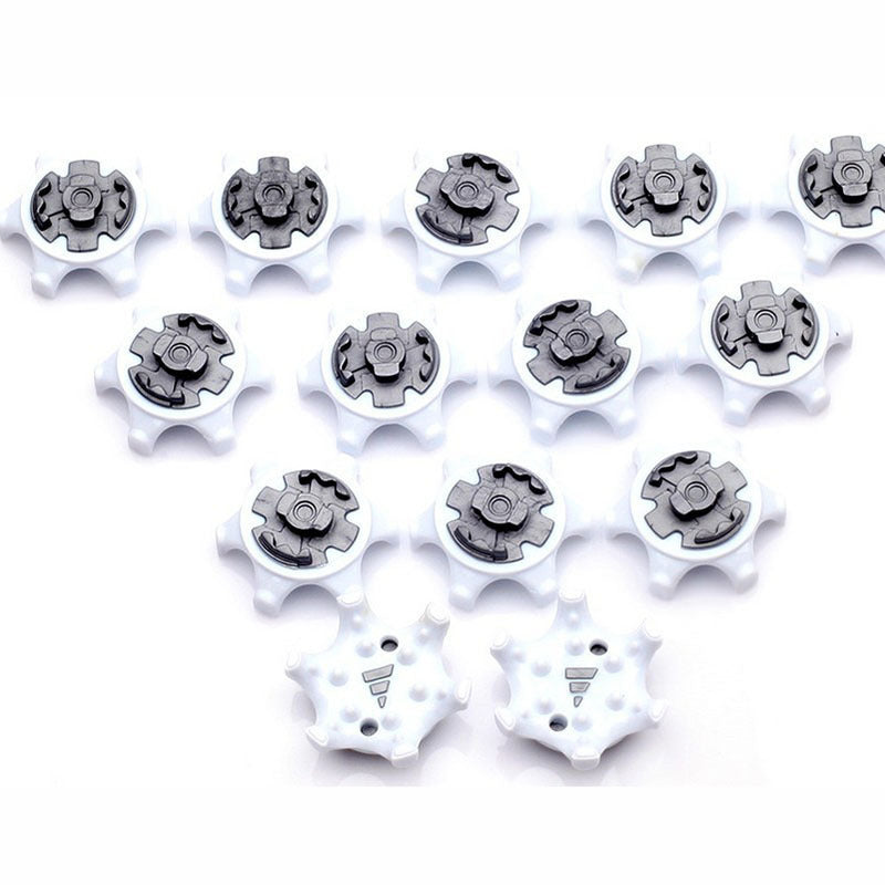 20PCs TPR Golf Ball Spike One Word Card Position Golf Shoe Nails Spike White
