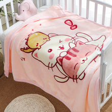 Lade das Bild in den Galerie-Viewer, Babies' Woolen Blanket Thick Double Layer Raschel Cartoon Extra Thick Autumn and Winter Small Cloud Blanket
