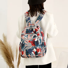 Load image into Gallery viewer, Nylon Canvas Backpack Women's Casual Backpack Waterproof Large Capacity
