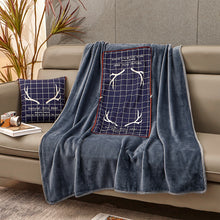 Load image into Gallery viewer, Thick Warm Fleece Blanket Flannel Pillow Blanket Air Conditioning Dual-Use Blanket
