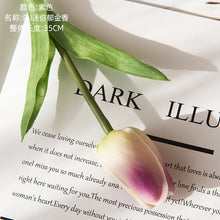 Load image into Gallery viewer, 3PCs Pu Mini Tulip Artificial Fake Flower Plants Home Decoration Wedding Bouquet
