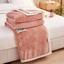 Lade das Bild in den Galerie-Viewer, Milk Velvet Blanket Winter Thickened Nap Blanket Flannel Warm Blanket
