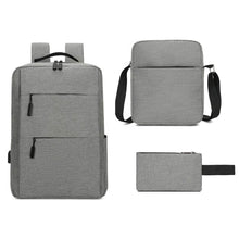 Load image into Gallery viewer, 3-Piece Computer Bag Business Men&#39;s and Women&#39;s Backpacks
