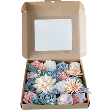 Load image into Gallery viewer, Pink Blue Flower Box Valentine's Day DIY Hand Holding Artifical Flower Home Decoration Wedding Bouquet
