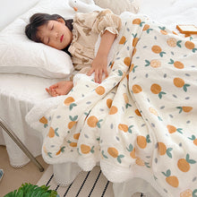 Load image into Gallery viewer, Double-Sided Velvet A- Sided Milk Velvet Blanket B- Sided Berber Fleece Blanket Velvet Blanket Sub-Children's Blanket
