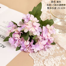 Load image into Gallery viewer, 3Pcs Small Handle Shui Yang Hydrangea Artificial Fake Flower Plants Home Decoration Wedding Bouquet
