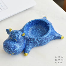 Load image into Gallery viewer, Ashtray Cartoon Cow  Cute Creative Social Dog Prevent Fly Ash Cylinder Resin Crafts Ashtray
