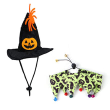 Lade das Bild in den Galerie-Viewer, 2x Halloween Xmas Christmas Gifts Decoration Hat Scarf Set Skull Pattern Cat Ornament
