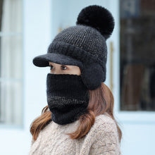 Lade das Bild in den Galerie-Viewer, Warm Winter Knit Beanie Hats Women's Korean-Style Student Wool Ear Protection Cold-Proof Unisex
