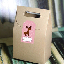 Lade das Bild in den Galerie-Viewer, 250 PCs Shaped 6 Figure Bird Elk Merry Christmas Christmas Stickers Gift Label tape
