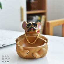 Load image into Gallery viewer, Ashtray Cartoon Cow  Cute Creative Social Dog Prevent Fly Ash Cylinder Resin Crafts Ashtray

