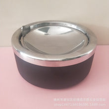 Load image into Gallery viewer, Ashtray Stainless Steel Bronze  Lid Advertising KTV Logo Ashtray
