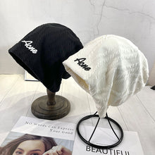 Load image into Gallery viewer, Warm Winter Knit Beanie Hats Letter Printing Mesh Red Thin Pile Style Autumn and Winter Warm Toe Cap Unisex
