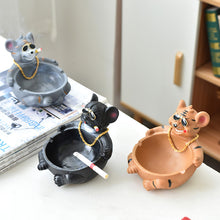 Lade das Bild in den Galerie-Viewer, Ashtray Resin  Trend Can Office Coffee Table Animal Home Storage Decoration Small Ornaments Ashtray

