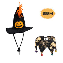 Lade das Bild in den Galerie-Viewer, 2x Halloween Xmas Christmas Gifts Decoration Hat Scarf Set Skull Pattern Cat Ornament
