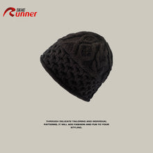 Load image into Gallery viewer, Warm Winter Knit Beanie Hats Pullover Wool Knit Japanese Cold-Proof Plush Thickened Unisex
