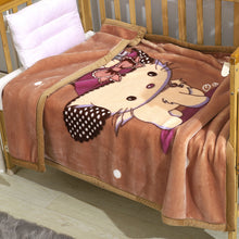 Lade das Bild in den Galerie-Viewer, Babies' Woolen Blanket Thick Double Layer Raschel Cartoon Extra Thick Autumn and Winter Small Cloud Blanket
