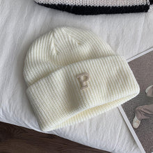 Lade das Bild in den Galerie-Viewer, Warm Winter Knit Beanie Hats Letter Wool Women Autumn And Winter Korean Style Ins Tide Warm All-Matching Unisex
