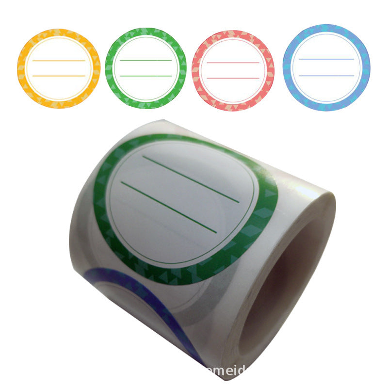 2xXmas Christmas  Stickers Roll Label 200pcs 2 Inch 4 Colors 50mm Food Glass Jar Date Self-Adhesive Removable Logo