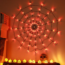 Load image into Gallery viewer, 2x Halloween Xmas Christmas Gifts Decoration Led Spider Net Light Atmosphere Layout Ghost Festival Props
