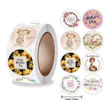 Load image into Gallery viewer, 2x500pcs Xmas Christmas  Stickers Roll Label 4 Design Floral Thank You Gift Decoration Letter Seal
