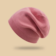 Lade das Bild in den Galerie-Viewer, Warm Winter Knit Beanie Hats All-Matching Woolen Cashmere Ear Protection Solid Color Leisure Pullover Unisex
