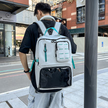 Lade das Bild in den Galerie-Viewer, Backpack Trendy Casual Men  Simple Trendy Cool College Student Fashion School shoulder bag
