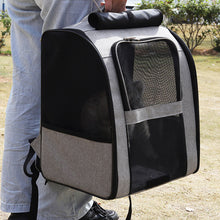 Load image into Gallery viewer, Backpack Outdoor Cage Portable Shoulder Breathable Large Capacity Pet Supplies Cat Bag
